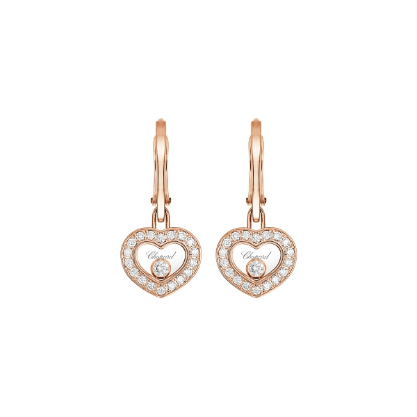 Gold-Ohrringe Chopard Happy Diamonds 83A054-5401