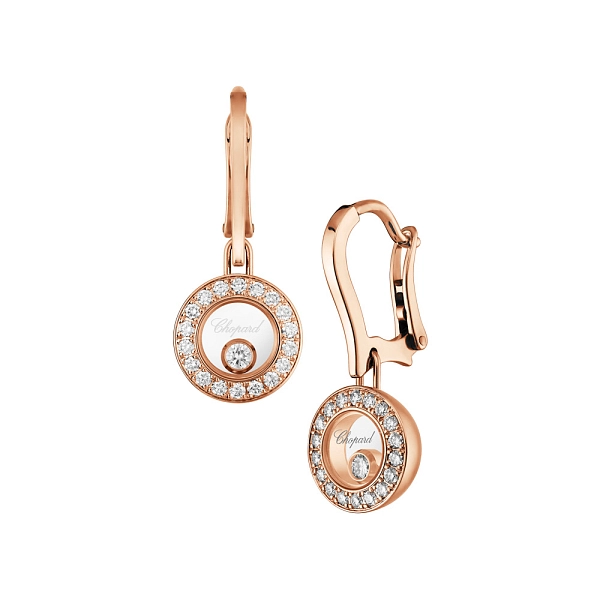 Gold-Ohrringe Chopard Happy Diamonds 83A017-5401