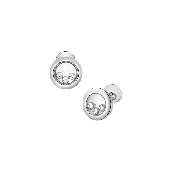Gold-Ohrringe Chopard Happy Diamonds 83A018-1001