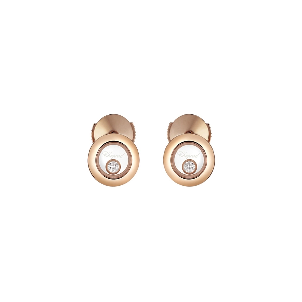 Gold-Ohrringe Chopard Happy Diamonds 83A017-5001