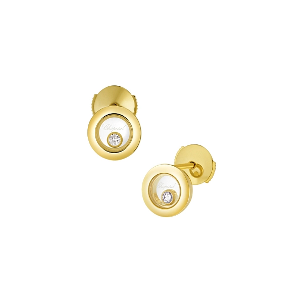 Gold-Ohrringe Chopard Happy Diamonds 83A017-0001
