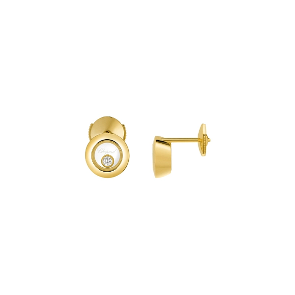 Gold-Ohrringe Chopard Happy Diamonds 83A017-0001