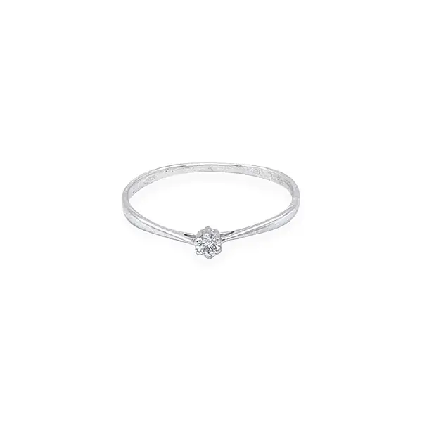 Gold Verlobungsring mit Zirkon