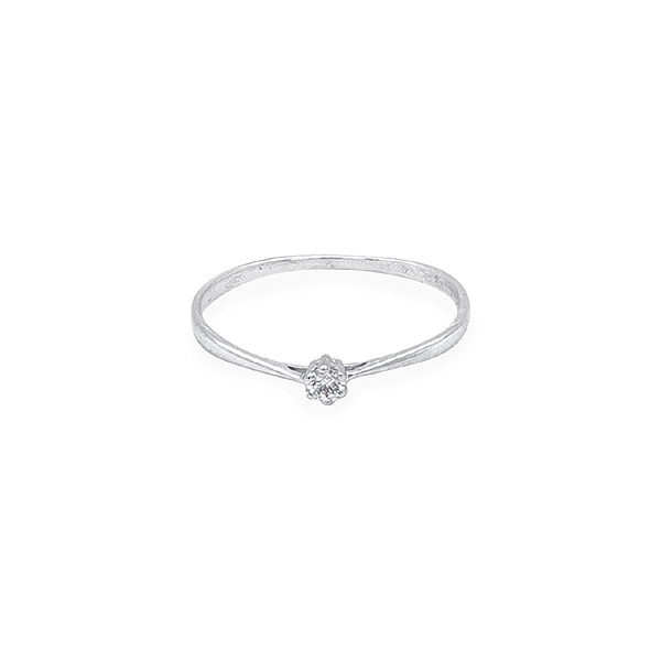 Gold Verlobungsring mit Zirkon