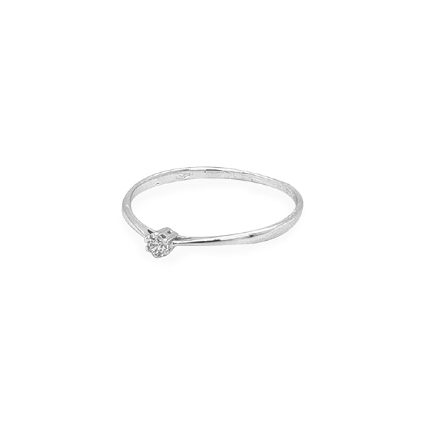 Gold Verlobungsring mit Zirkon