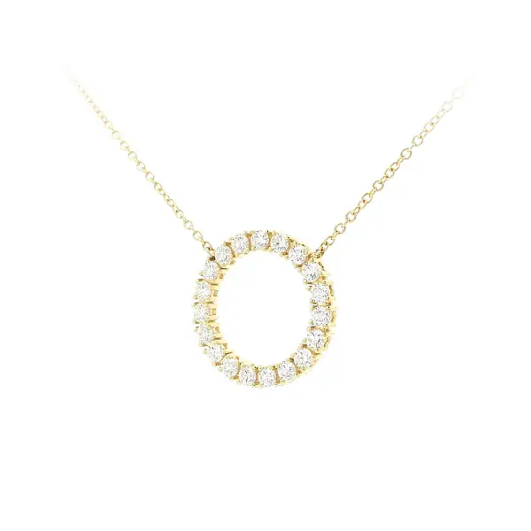 Endlos funkelnde Halskette aus Gold mit Diamanten