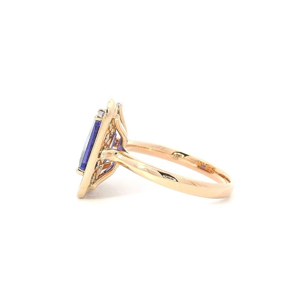 Exklusiver Ring mit Tansanit, Saphiren und Diamanten Einzigartiger Luxus