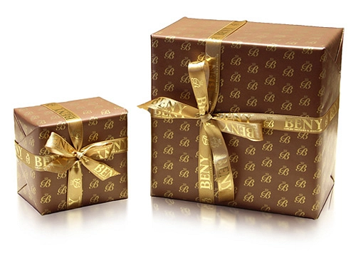 Geschenkband gold