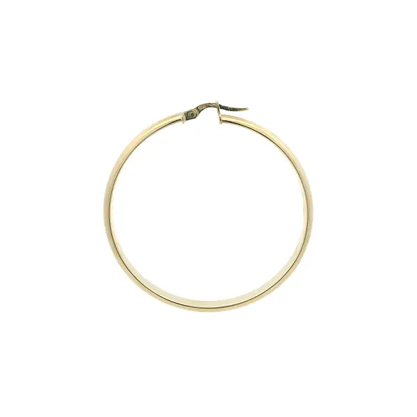 Feine Creolen aus 14K Gelbgold, Ø 46,80 mm
