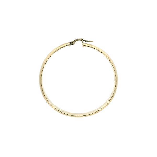 Feine Creolen aus 14K Gelbgold, Ø 46,80 mm