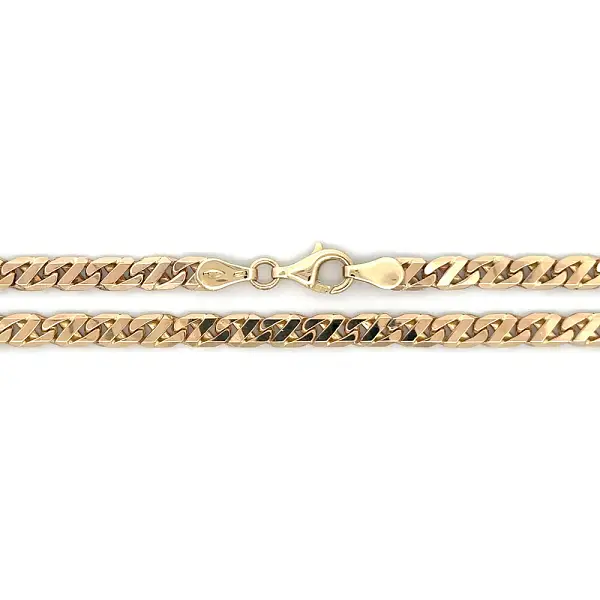 Gucci-Kette aus 14K Gelbgold, 51 cm