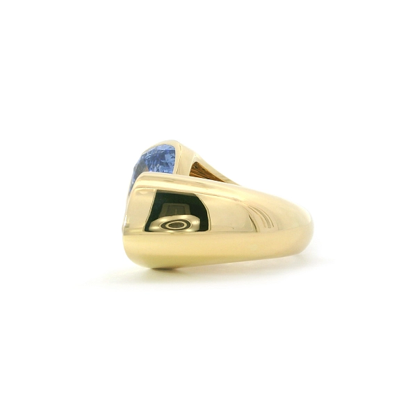 Ring aus 18K Gelbgold mit Blauem und Gelbem Saphir