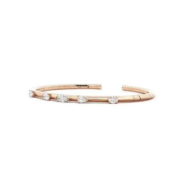 Diamant-Manschettenarmreif aus 18kt Roségold, 0,79 ct