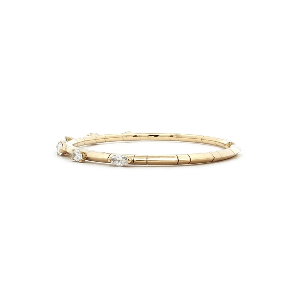 Diamant-Manschettenarmreif aus 18kt Gelbgold, 1,46 ct