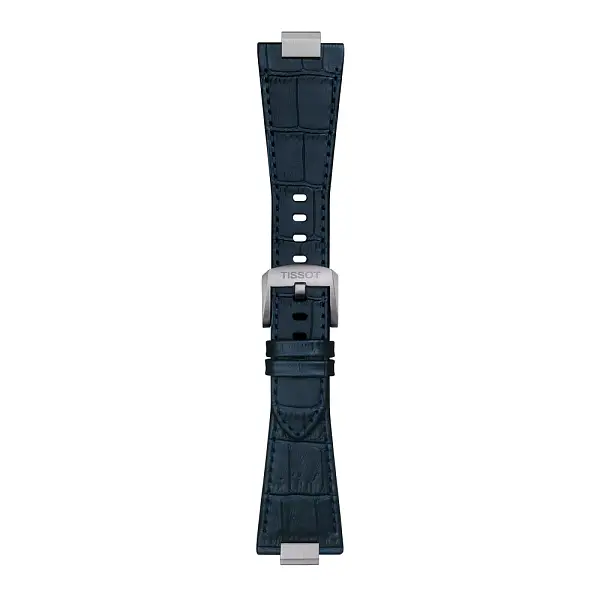 Blaues Tissot Lederarmband für PRX 40 mm T852.047.701