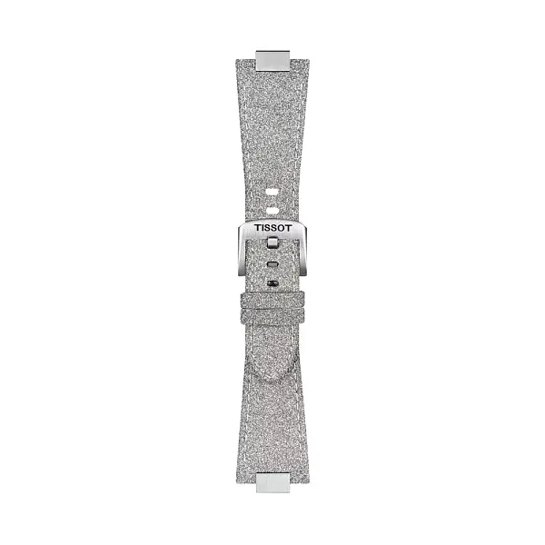 Graues Tissot Lederarmband für PRX 35 mm T852.049.550