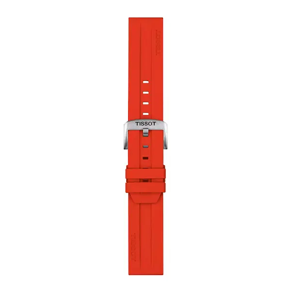 Rotes silikonarmband Tissot 22 mm T852.047.920