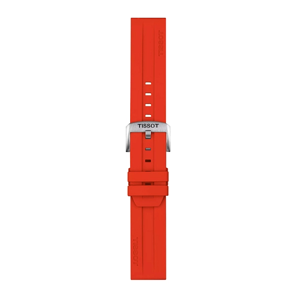 Rotes silikonarmband Tissot 22 mm T852.047.920