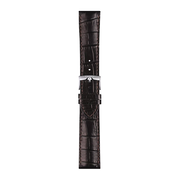 Braunes lederarmband Tissot 22 mm T852.041.655