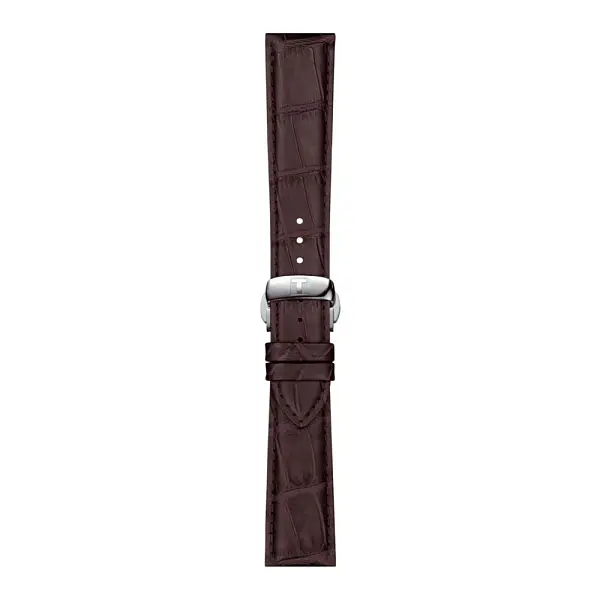 Braunes lederarmband Tissot 21 mm T852.045.399