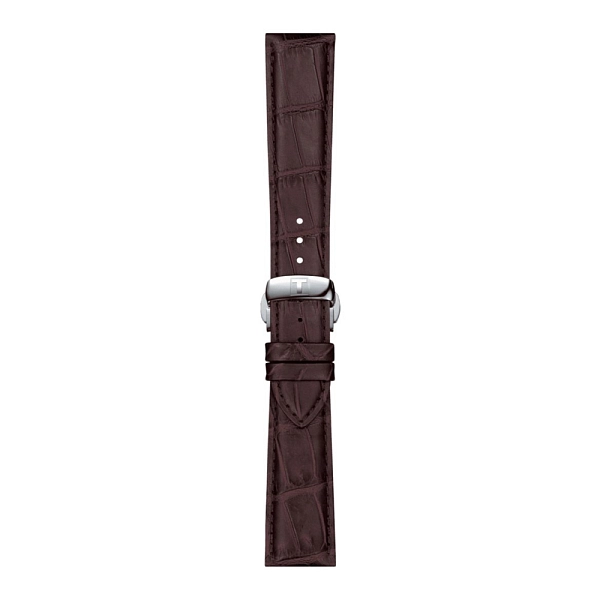 Braunes lederarmband Tissot 21 mm T852.045.399