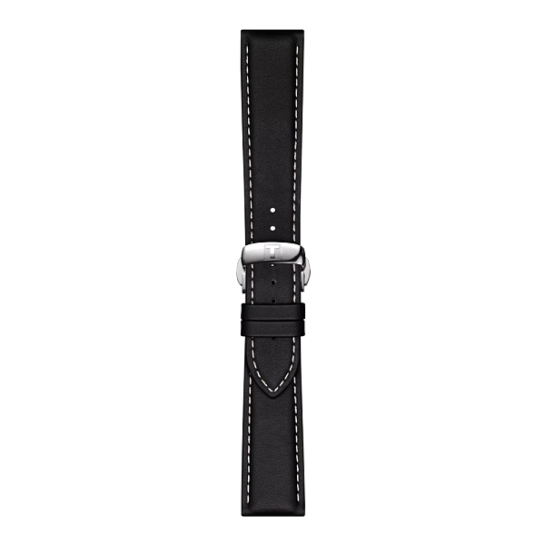 Schwarzes lederarmband Tissot 21 mm T852.044.599