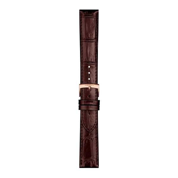 Braunes lederarmband Tissot 20 mm T852.043.014