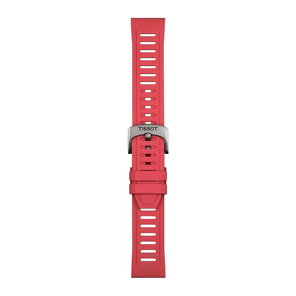 Rotes silikonarmband Tissot 21 mm T852.049.243