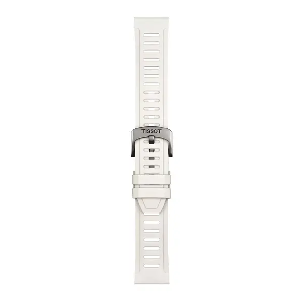 Weißes silikonarmband Tissot 21 mm T852.049.245