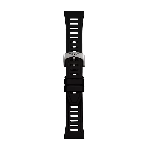 Schwarzes silikonarmband Tissot 21 mm SX T852.049.249