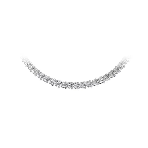 Damen halskette aus weißgold