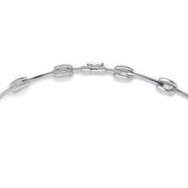 Damenhalskette aus Weißgold mit Zirkonia