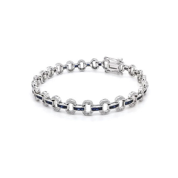 Elegantes Damenarmband aus Weißgold mit Swarovski-Kristallen