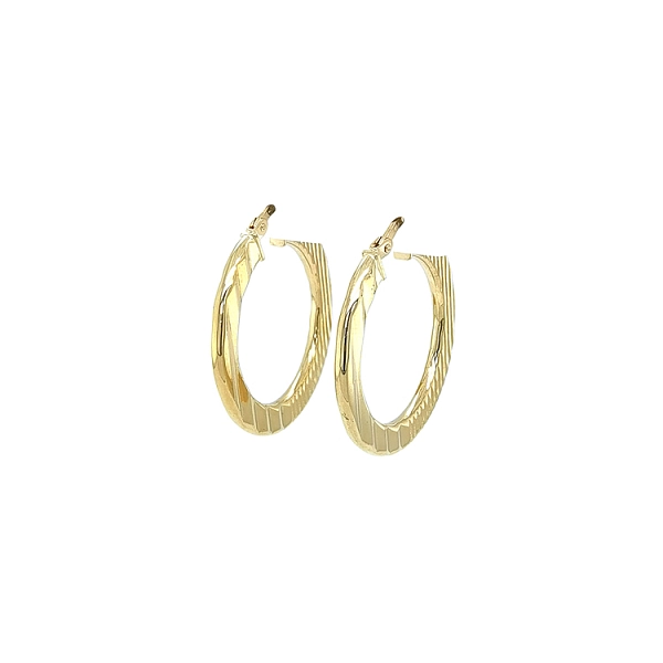 Elegante goldene Creolen
