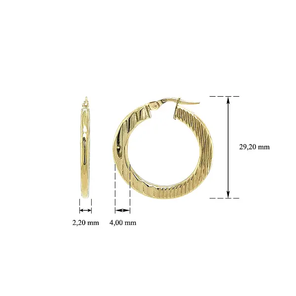 Elegante goldene Creolen