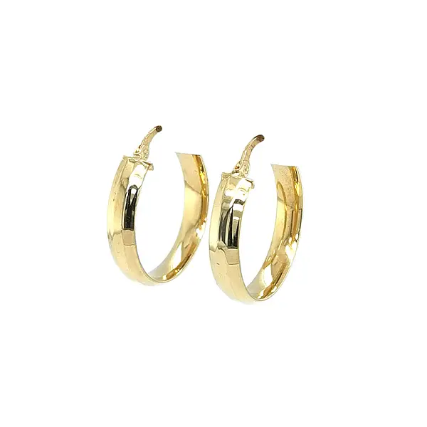 Elegante goldene Creolen