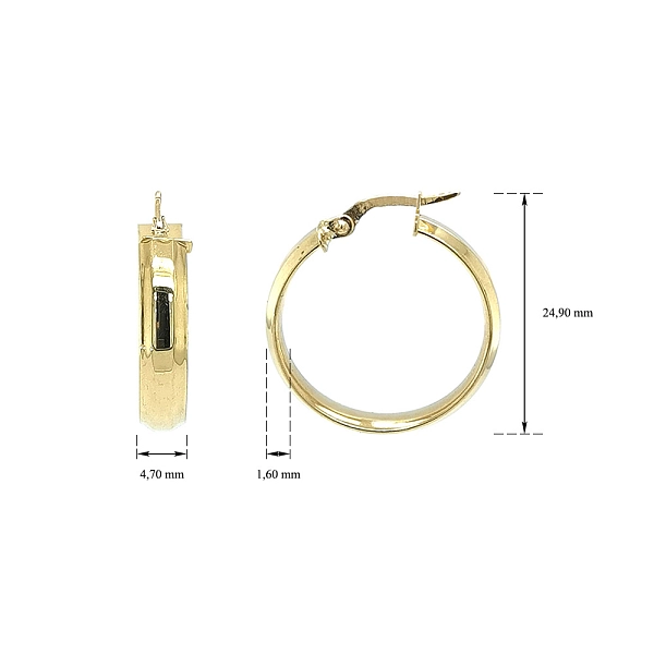Elegante goldene Creolen