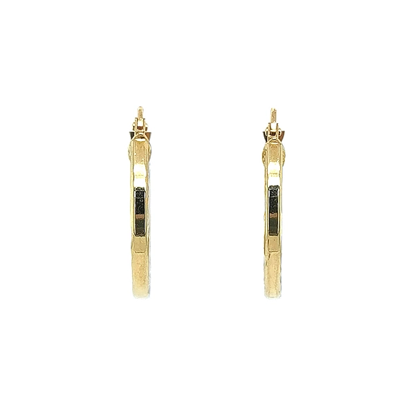 Elegante goldene Creolen