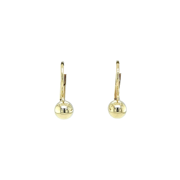 Elegante goldene Kugelohrringe