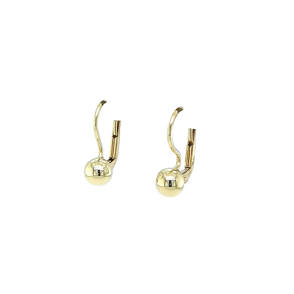 Elegante goldene Kugelohrringe