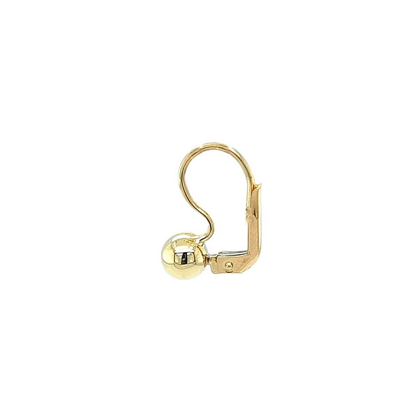 Elegante goldene Kugelohrringe