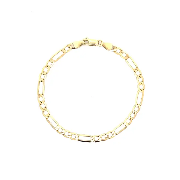 Elegantes Goldarmband Figaro