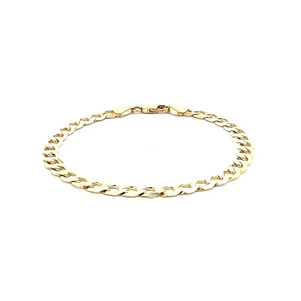 Elegantes Goldarmband Panzermuster