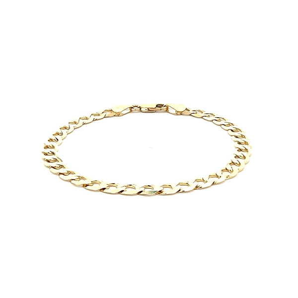 Elegantes Goldarmband Panzermuster