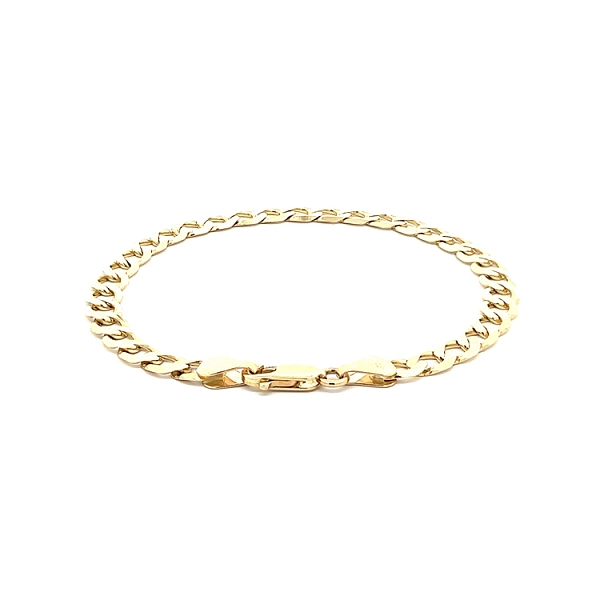 Elegantes Goldarmband Panzermuster