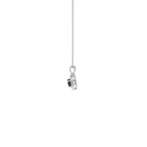 Exklusive Goldkette mit Saphir und Diamanten