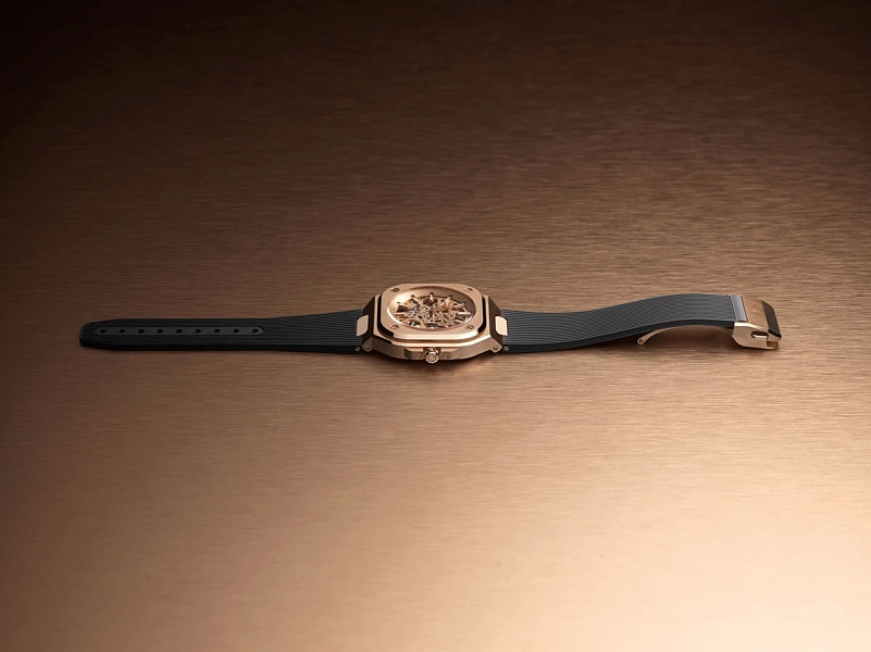 Bell & Ross BR 05 Skeleton Gold BR05A-PG-SK-PG/SRB