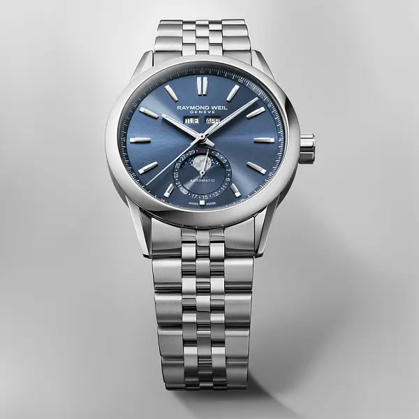 Raymond Weil Freelancer Complete Calendar Blue Sunray Dial 2766-ST-50001
