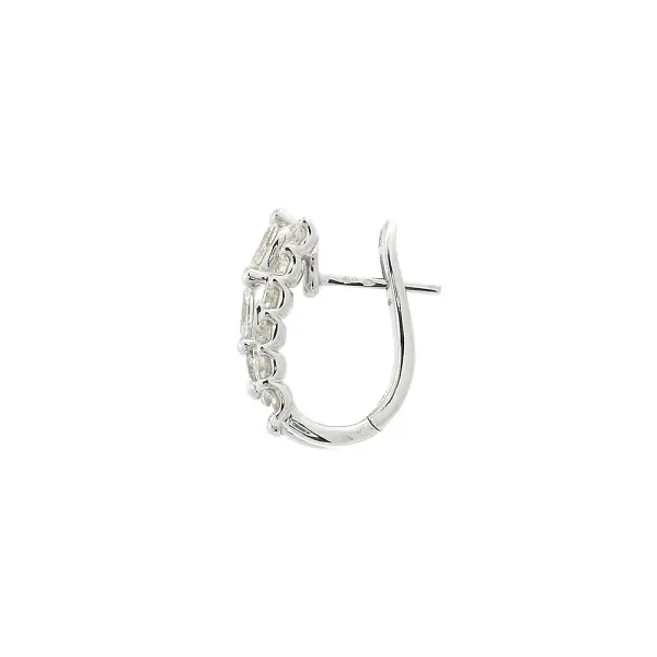 Ohrringe aus Weißgold mit Brillanten und Marquise-Diamanten