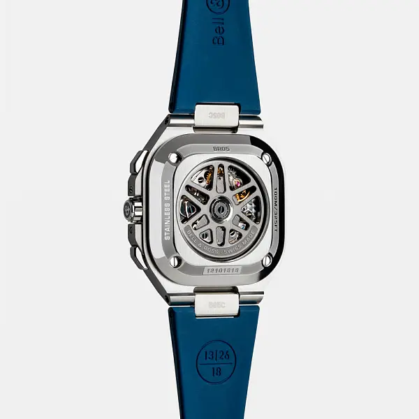 Bell & Ross BR 05 Chrono Stahlblau BR05C-BLU-ST/SRB